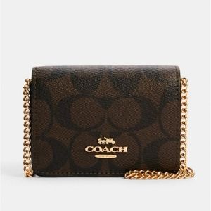 Authentic Coach Mini Wallet on a Chain